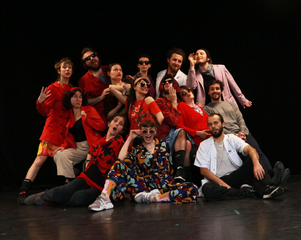 photo de Letizia De Vos en stage avec Guillaume Pigé dans le cadre de la formation 3CR/COP avec le théâtre de l'Iris et l'ENMDAD
